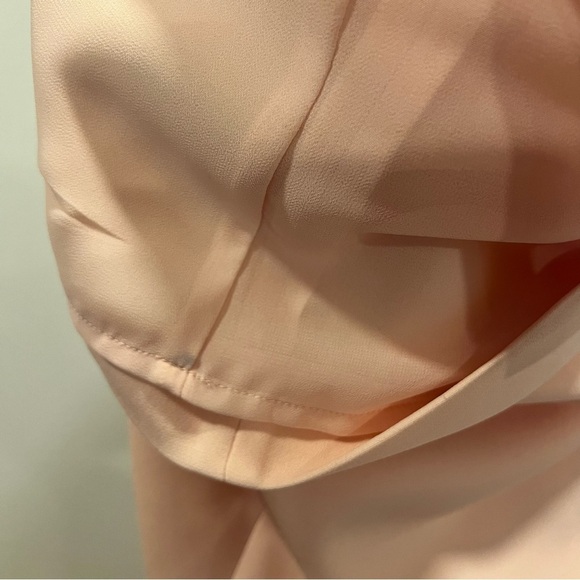 Lafayette 148 | Emery Ruffle Cuff Shift Dress | Soft Pink |Size Small - Picture 12 of 13